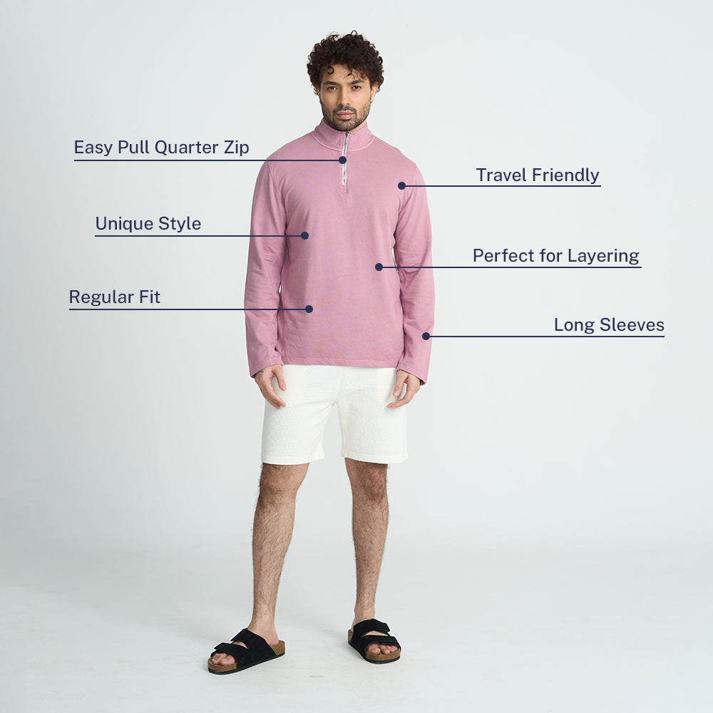 Classic Men's Quarter Zip Sweatshirt