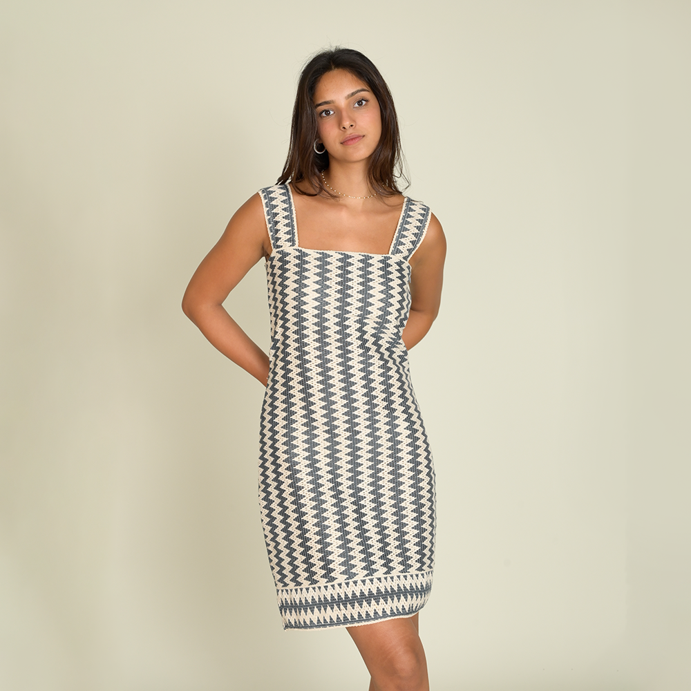 Chevron Short Dress