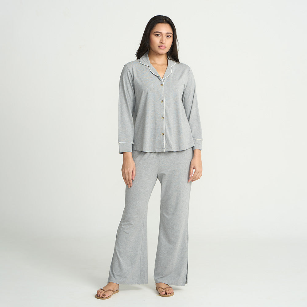Women's Pyjama Set - Pant & Long Sleeve Shirt