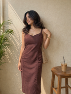 Golden Hour Brown Dress