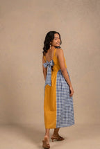 Adele Dress -  Sunny Yellow + Blue Gingham
