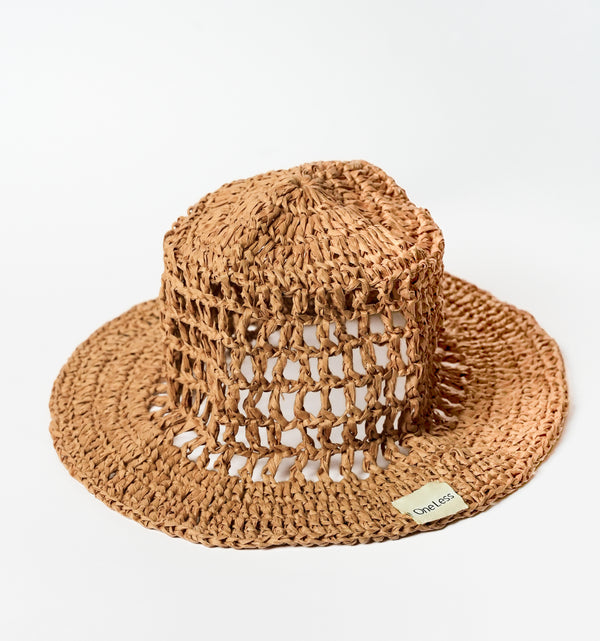 RAFFIA BUCKET HAT RIPPLE