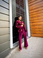 VELVET BLAZER SET