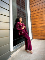VELVET BLAZER SET