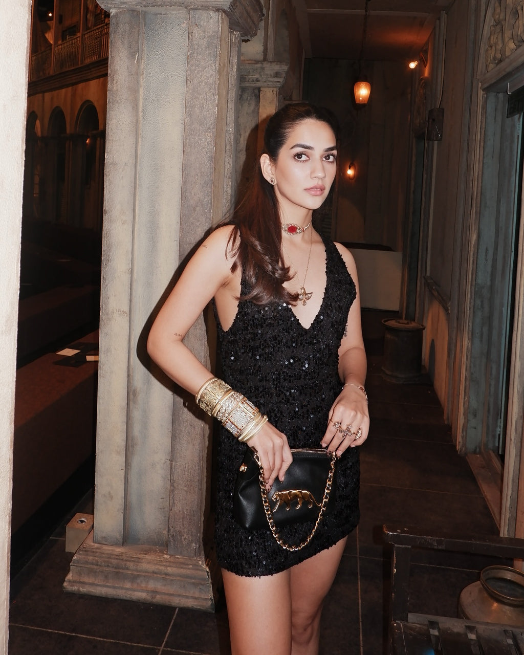 Black Sequence Dress