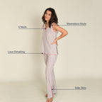 Lilac Chevron Co-ord Set (149)