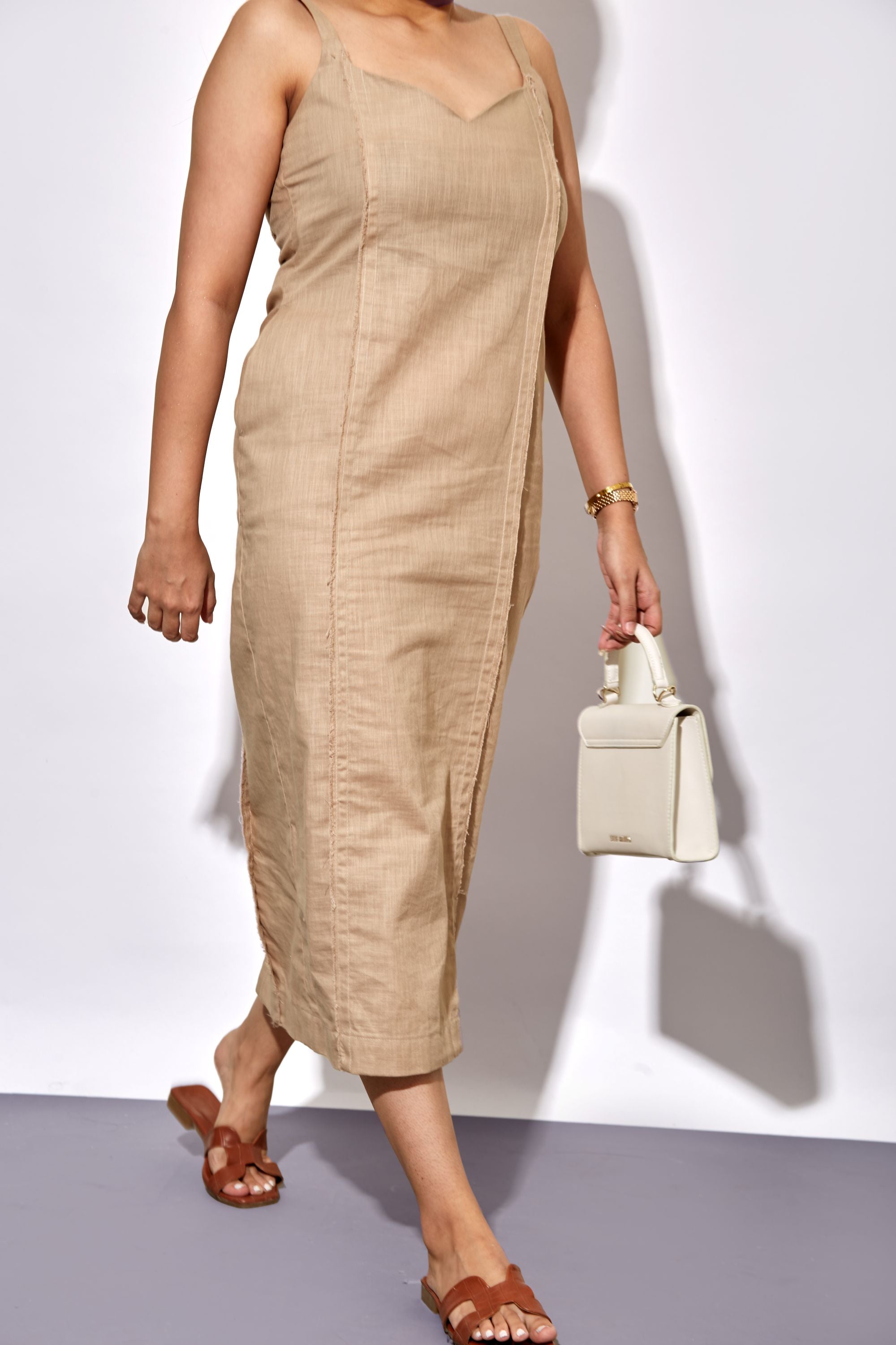 Golden Hour Beige Dress