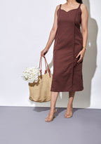 Golden Hour Brown Dress