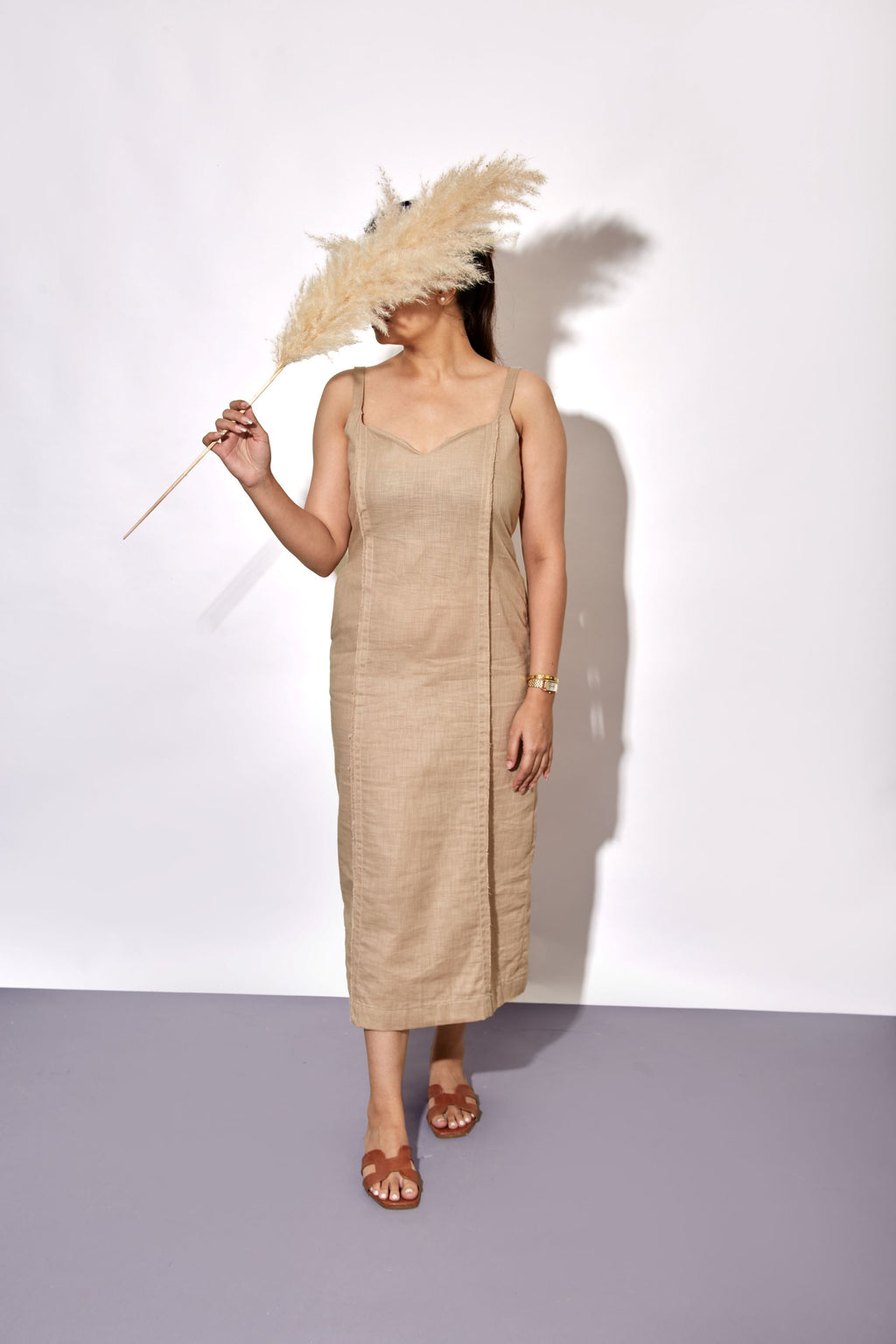 Golden Hour Beige Dress