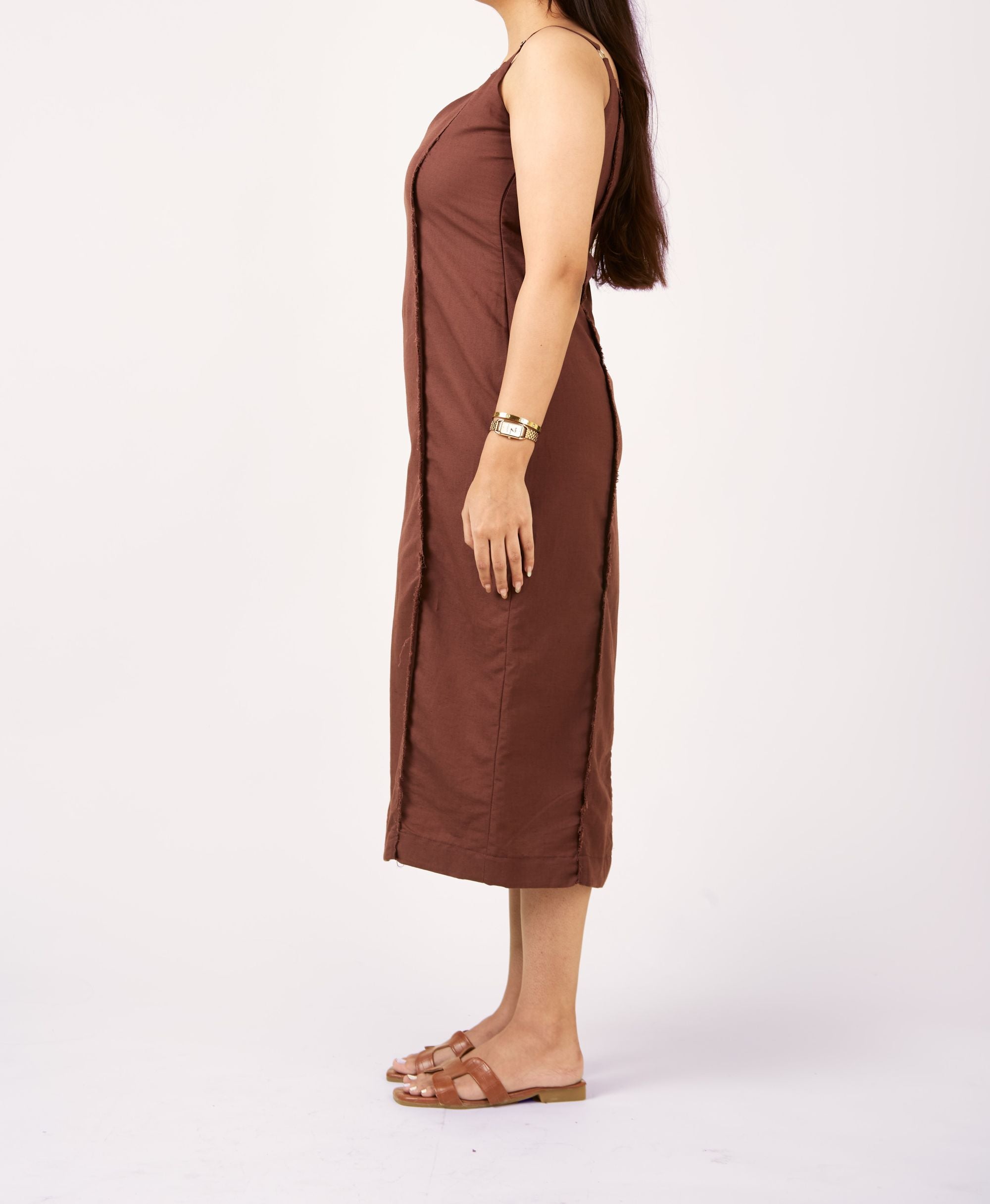 Golden Hour Brown Dress