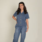 Women's Denim Lounge Shirt (Twill)