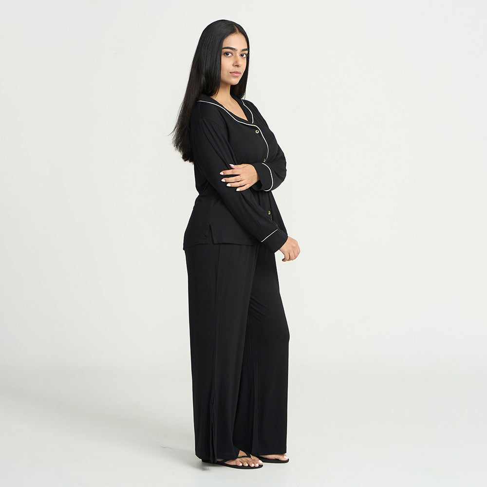 Women's Pyjama Set - Pant & Long Sleeve Shirt