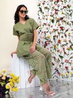 OLIVE BLOSSOM COORD SET