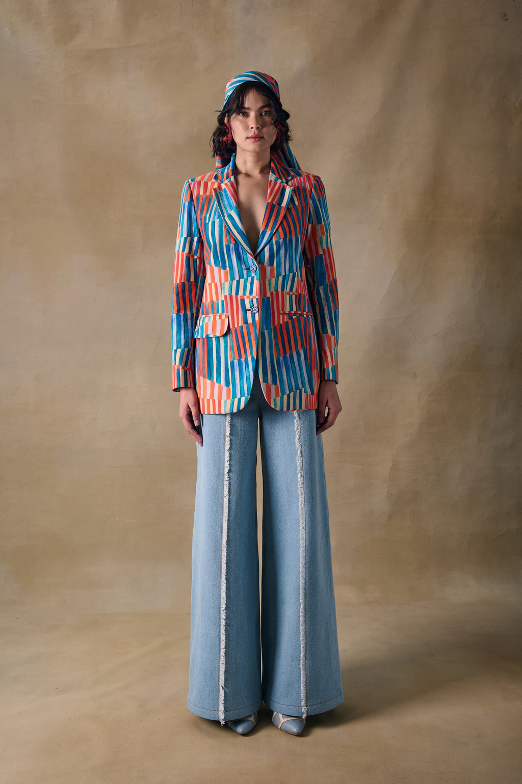 Denim Wide Leg Pants