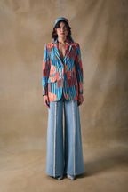 Denim Wide Leg Pants