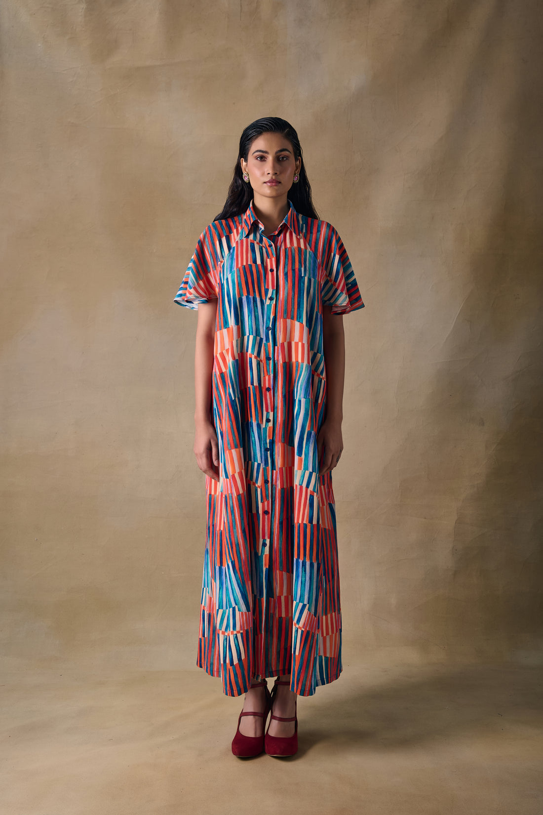 Asilah Stripe Raglan Dress