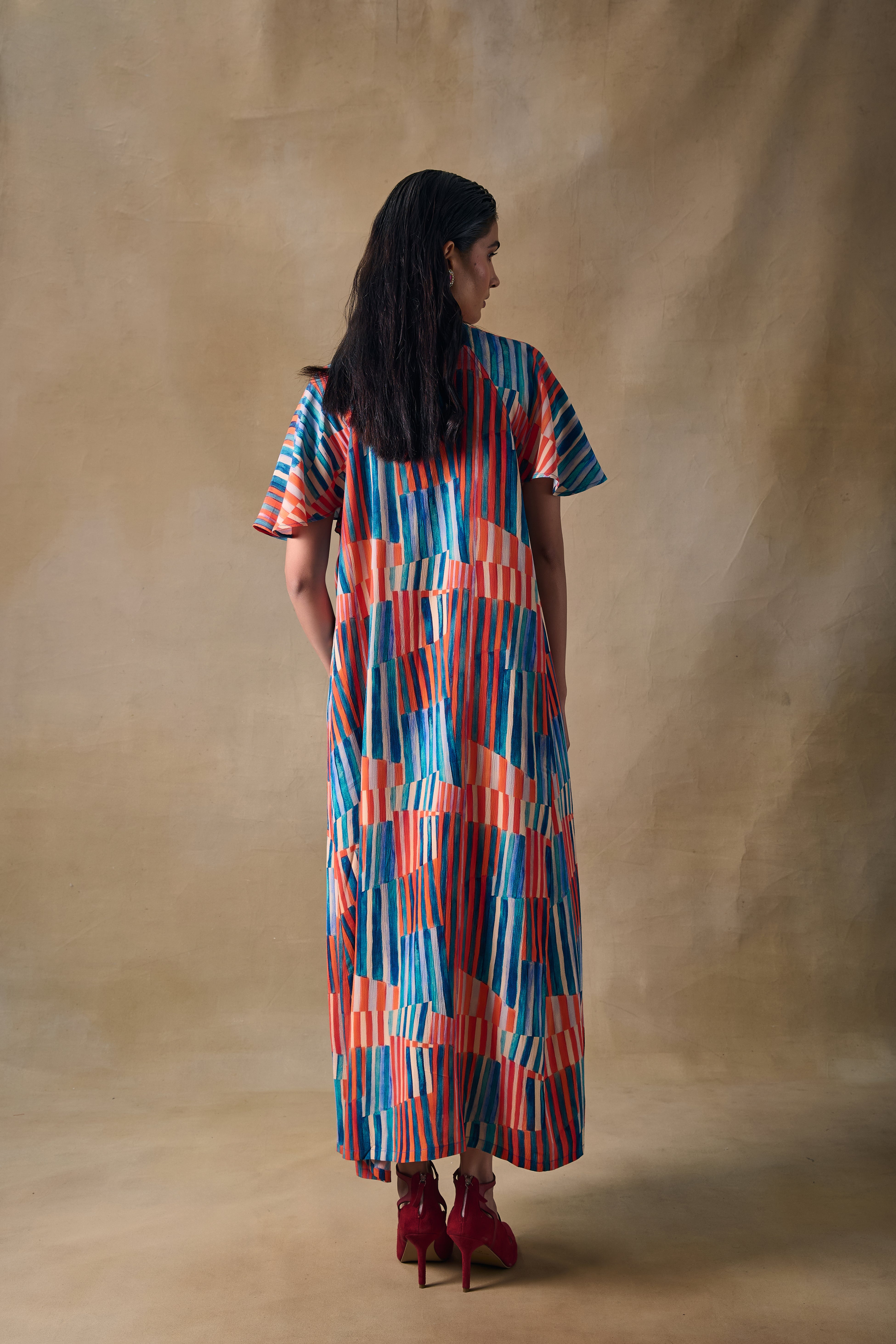 Asilah Stripe Raglan Dress