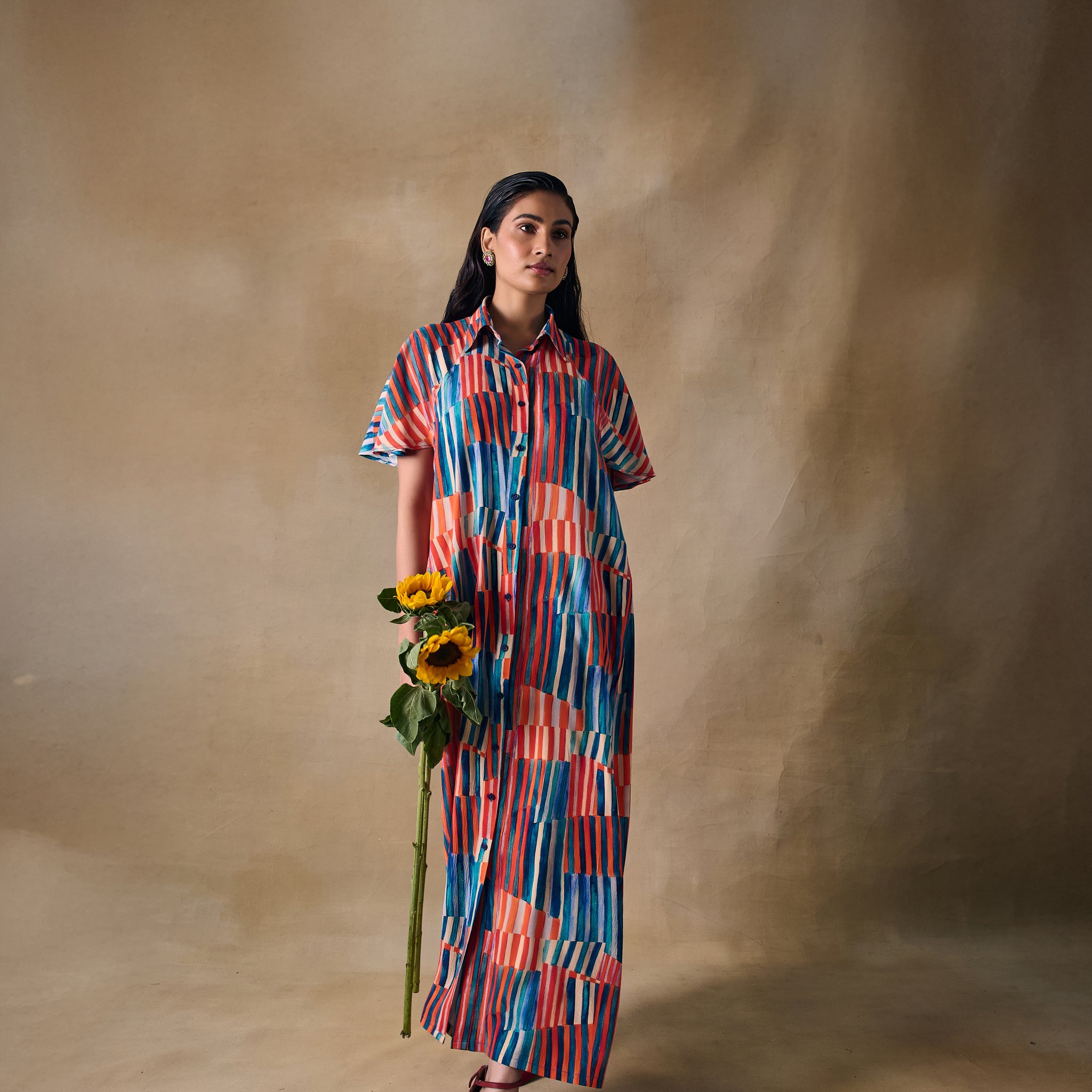 Asilah Stripe Raglan Dress