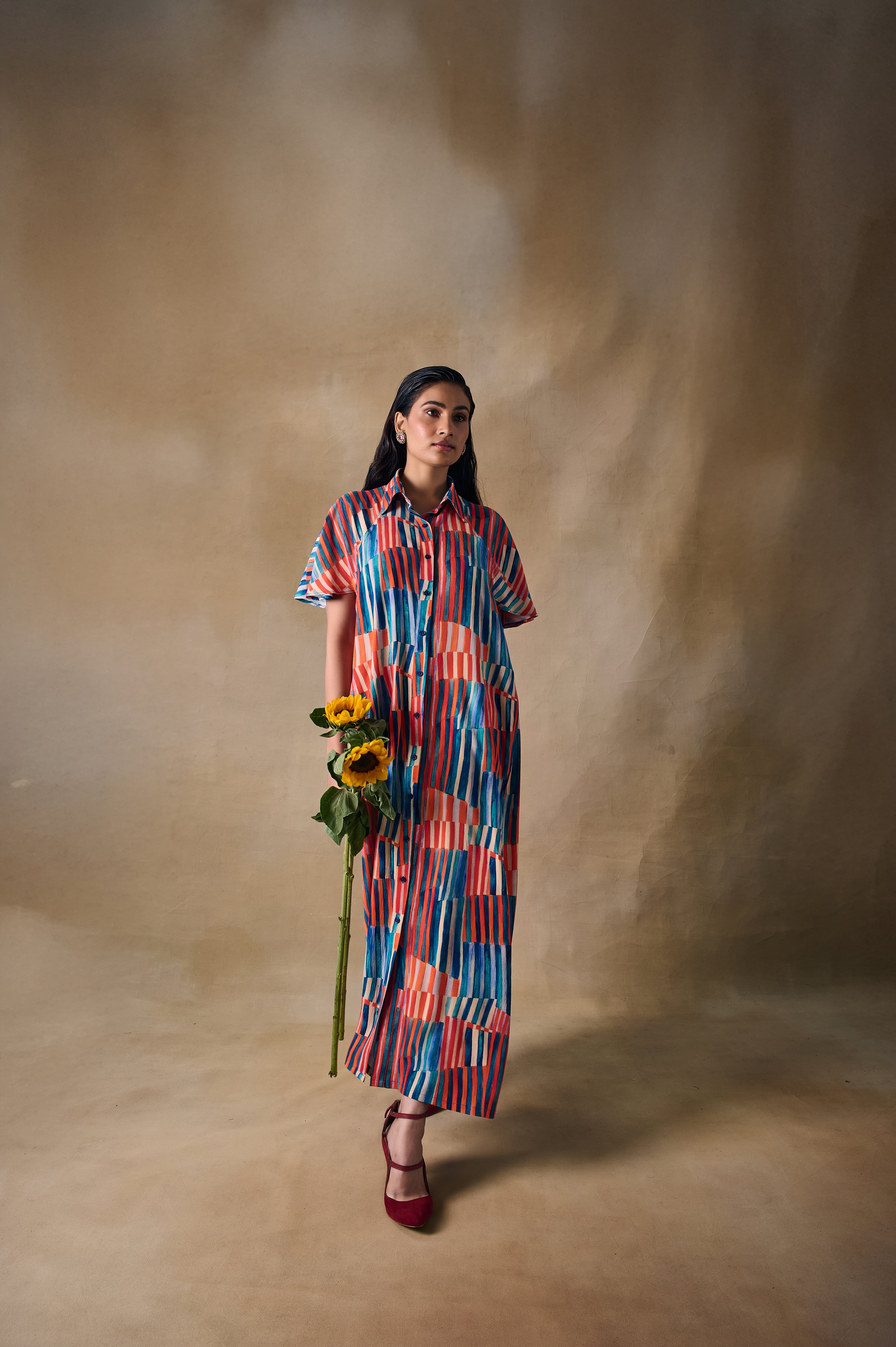 Asilah Stripe Raglan Dress