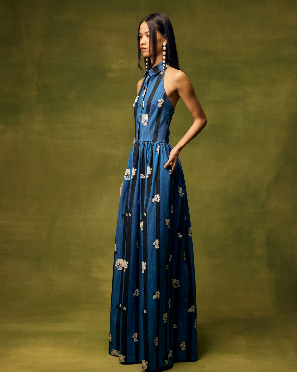 Saphiré Bloom Vested Maxi Dress