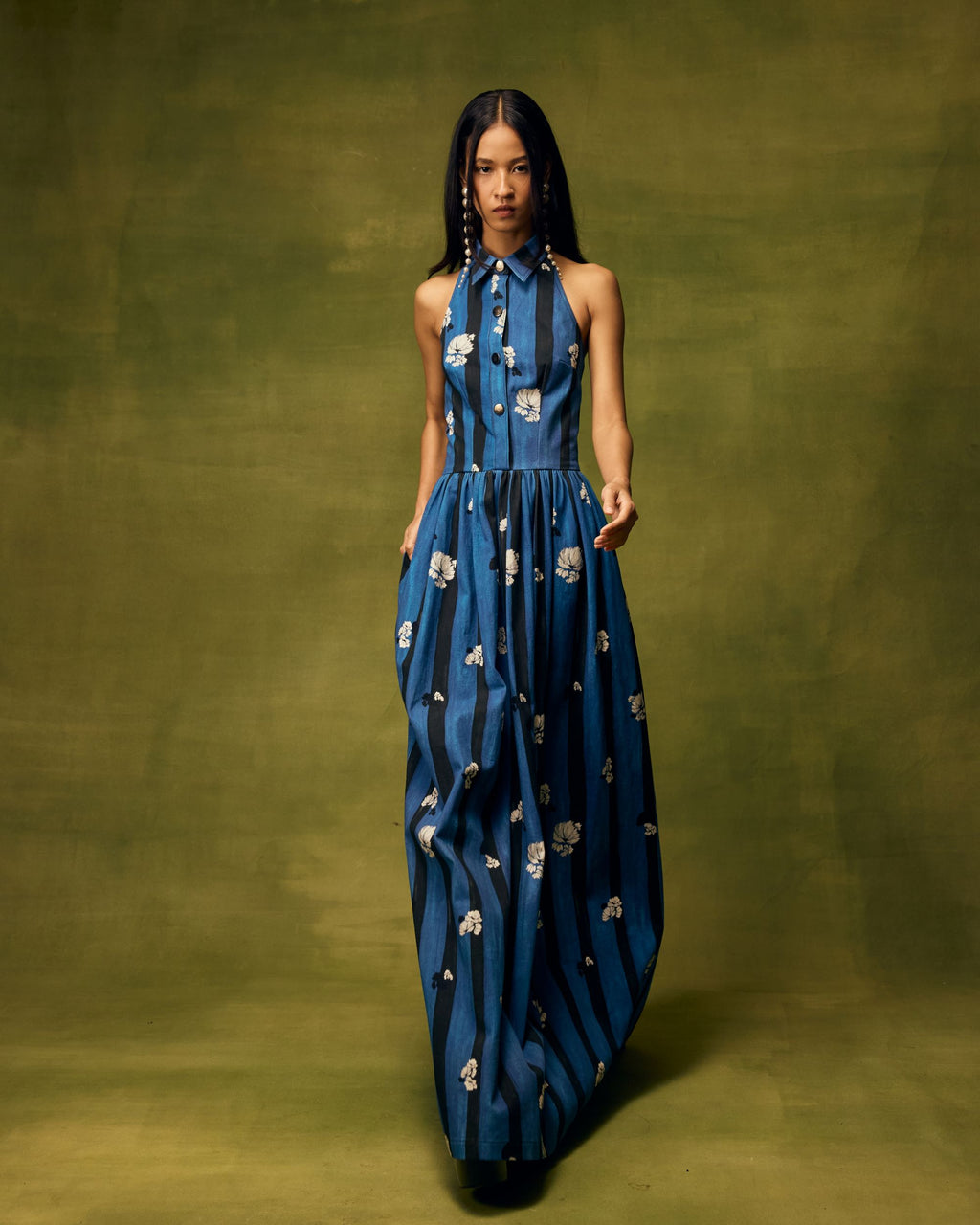 Saphiré Bloom Vested Maxi Dress