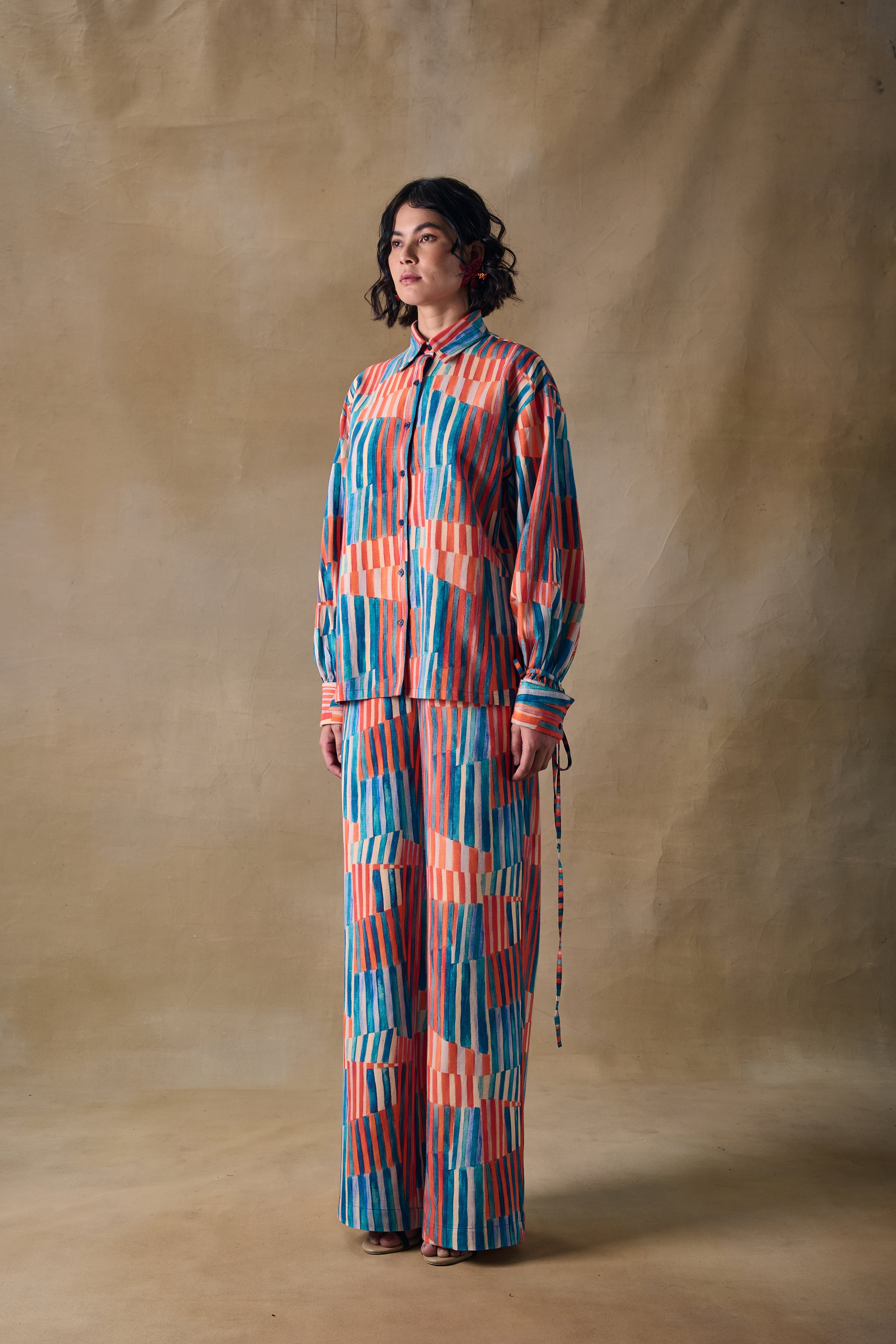 Asilah Stripe Drawstring Shirt
