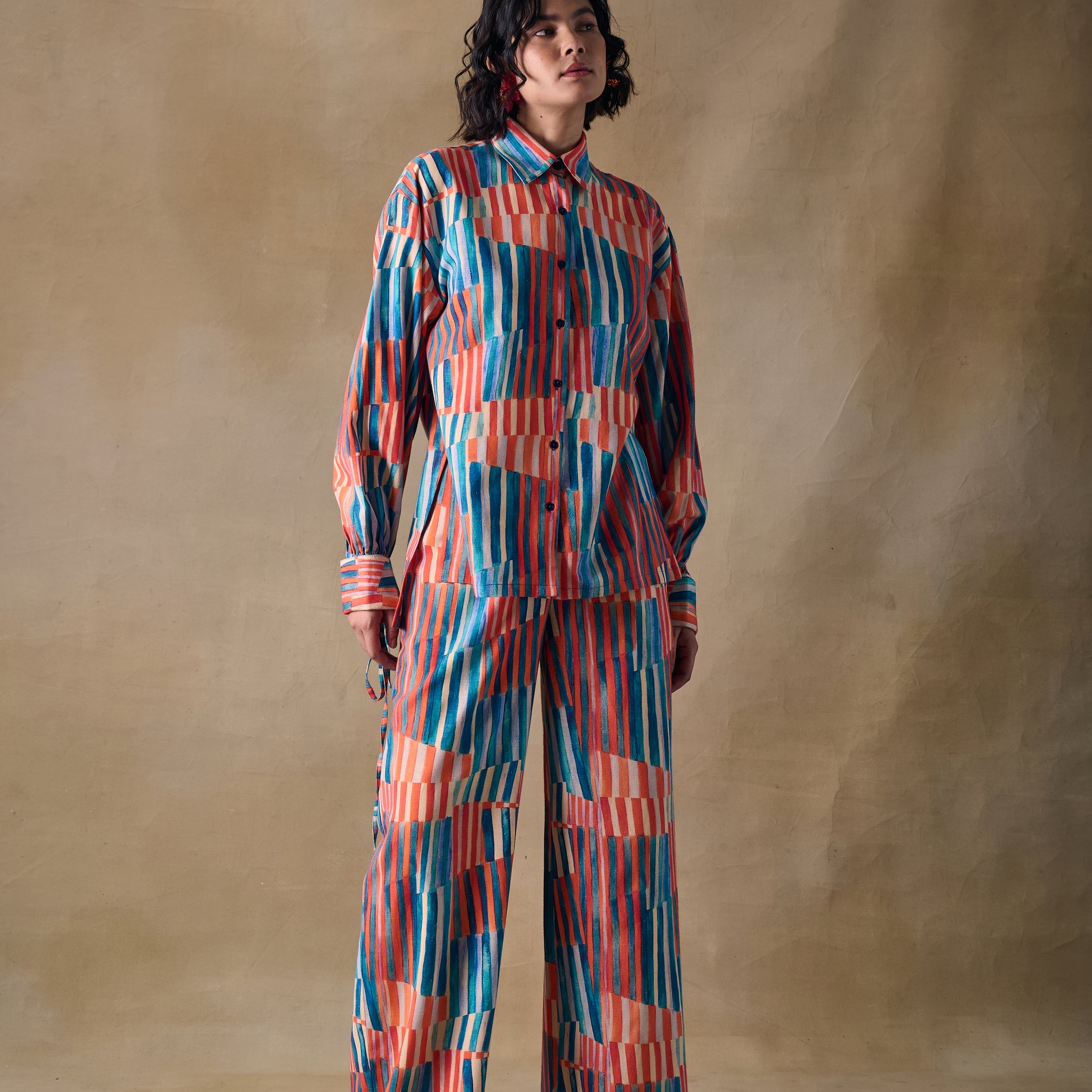 Asilah Stripe Drawstring Shirt