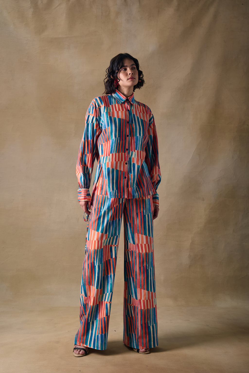 Asilah Stripe Drawstring Shirt