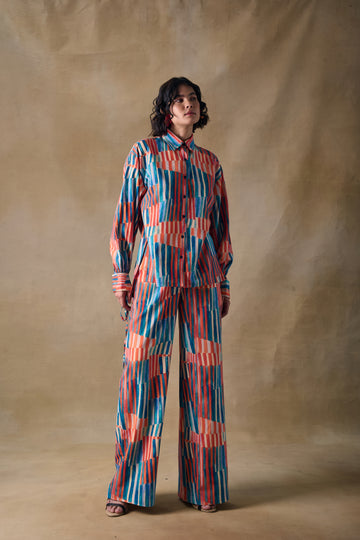Asilah Stripe Drawstring Shirt