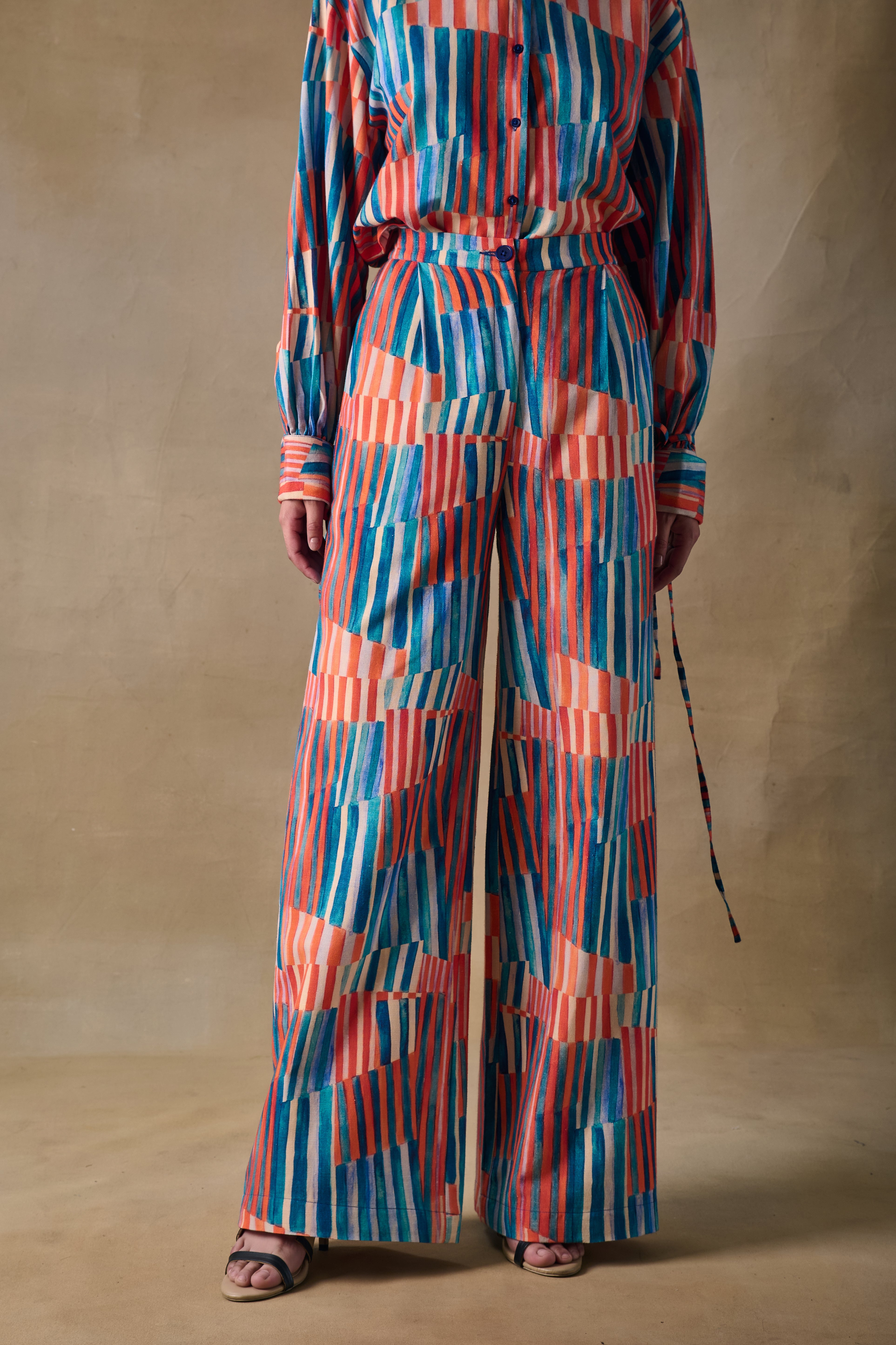 Asilah Stripe Drawstring Shirt