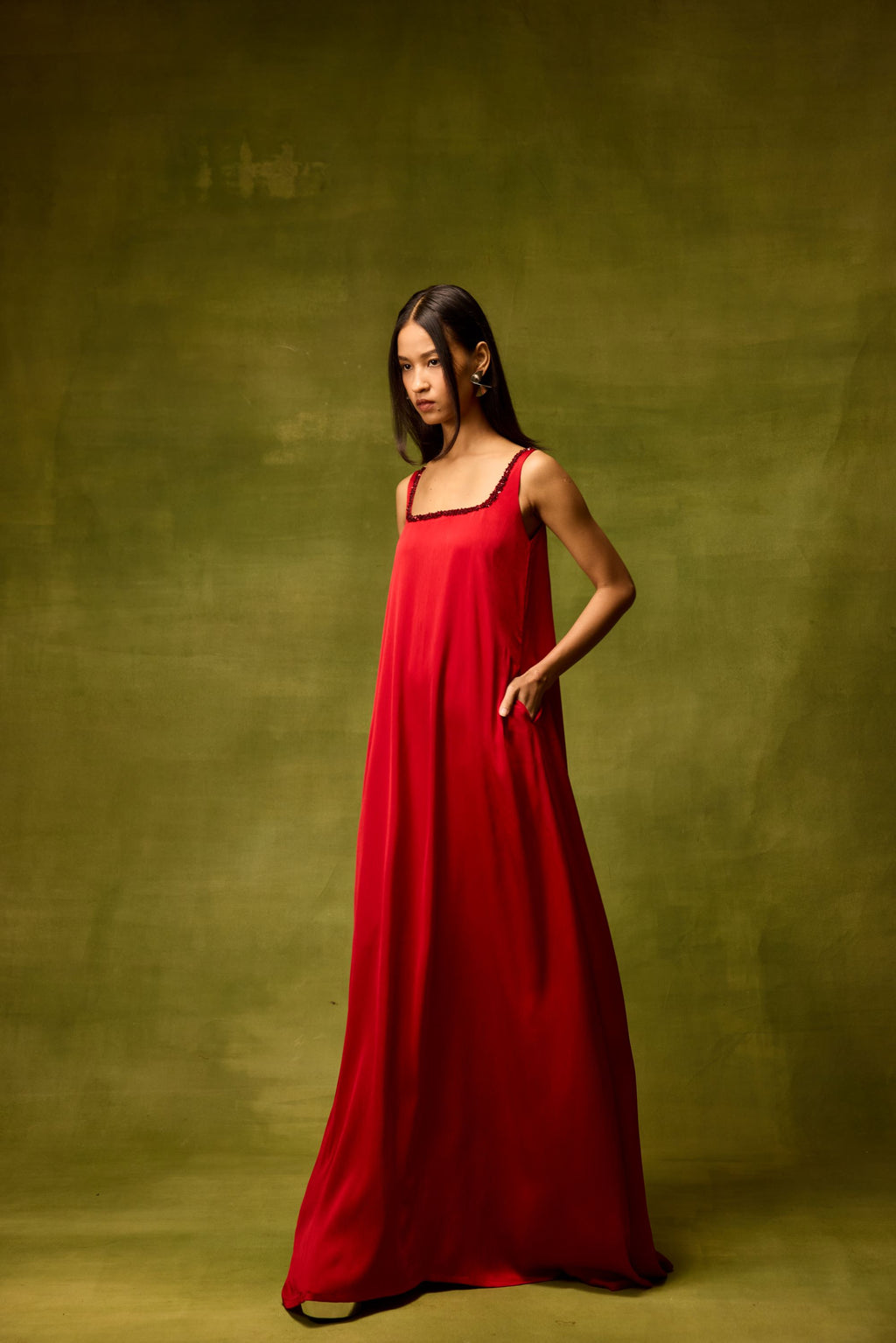 Roselle Glow Maxi Dress