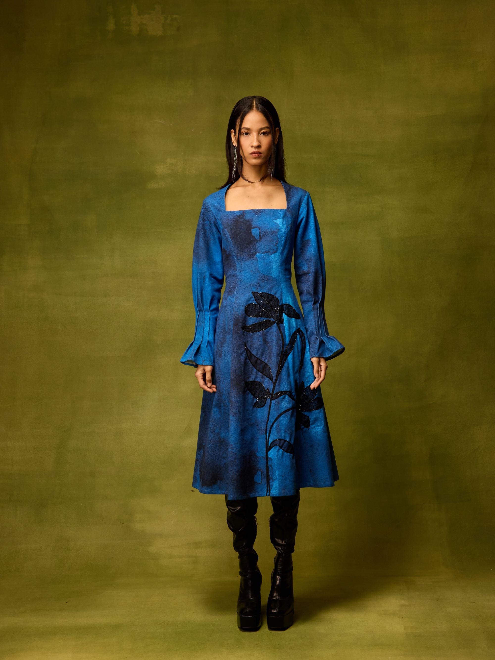 Saphiré Muse Flora Midi Dress