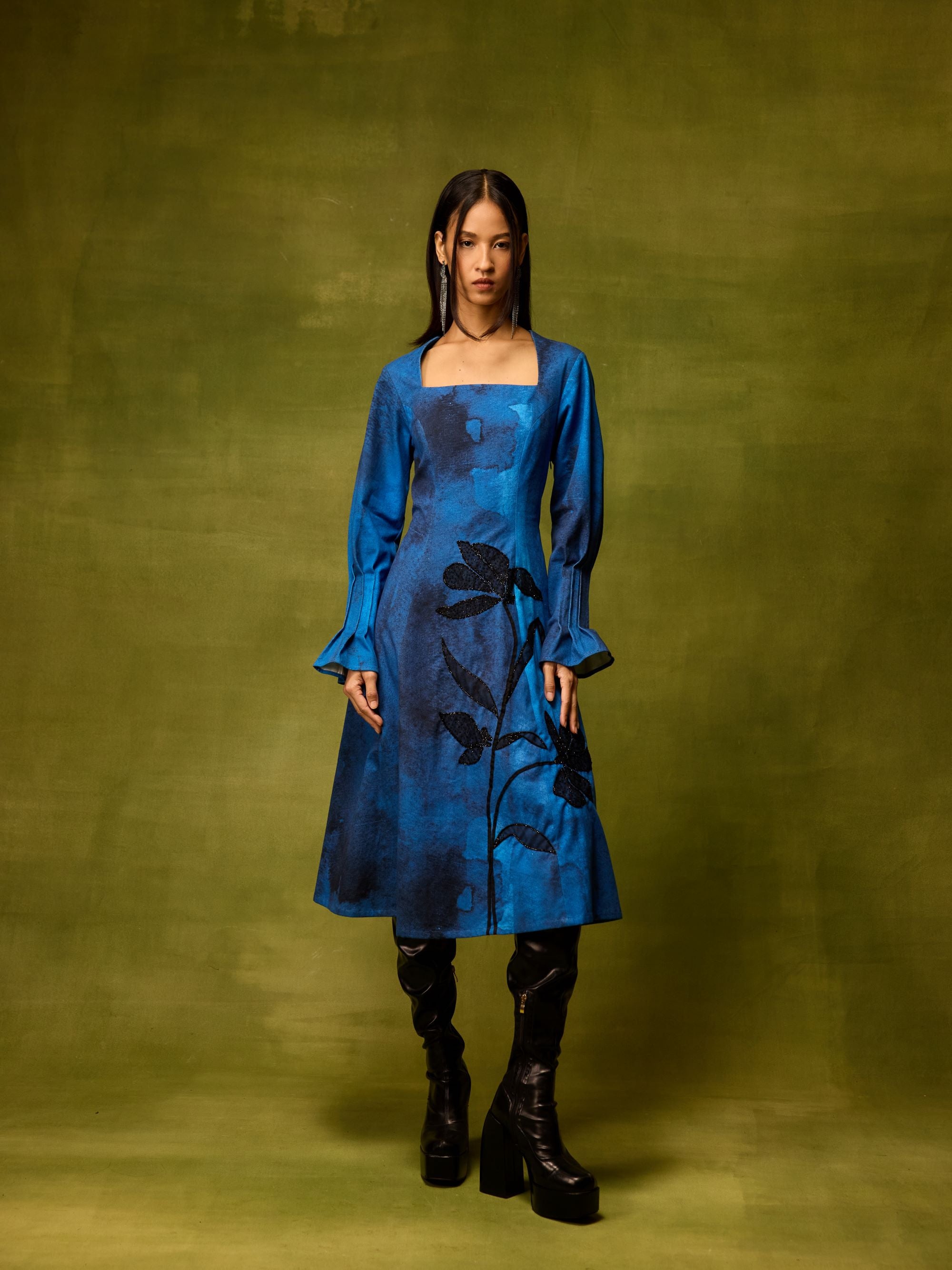 Saphiré Muse Flora Midi Dress