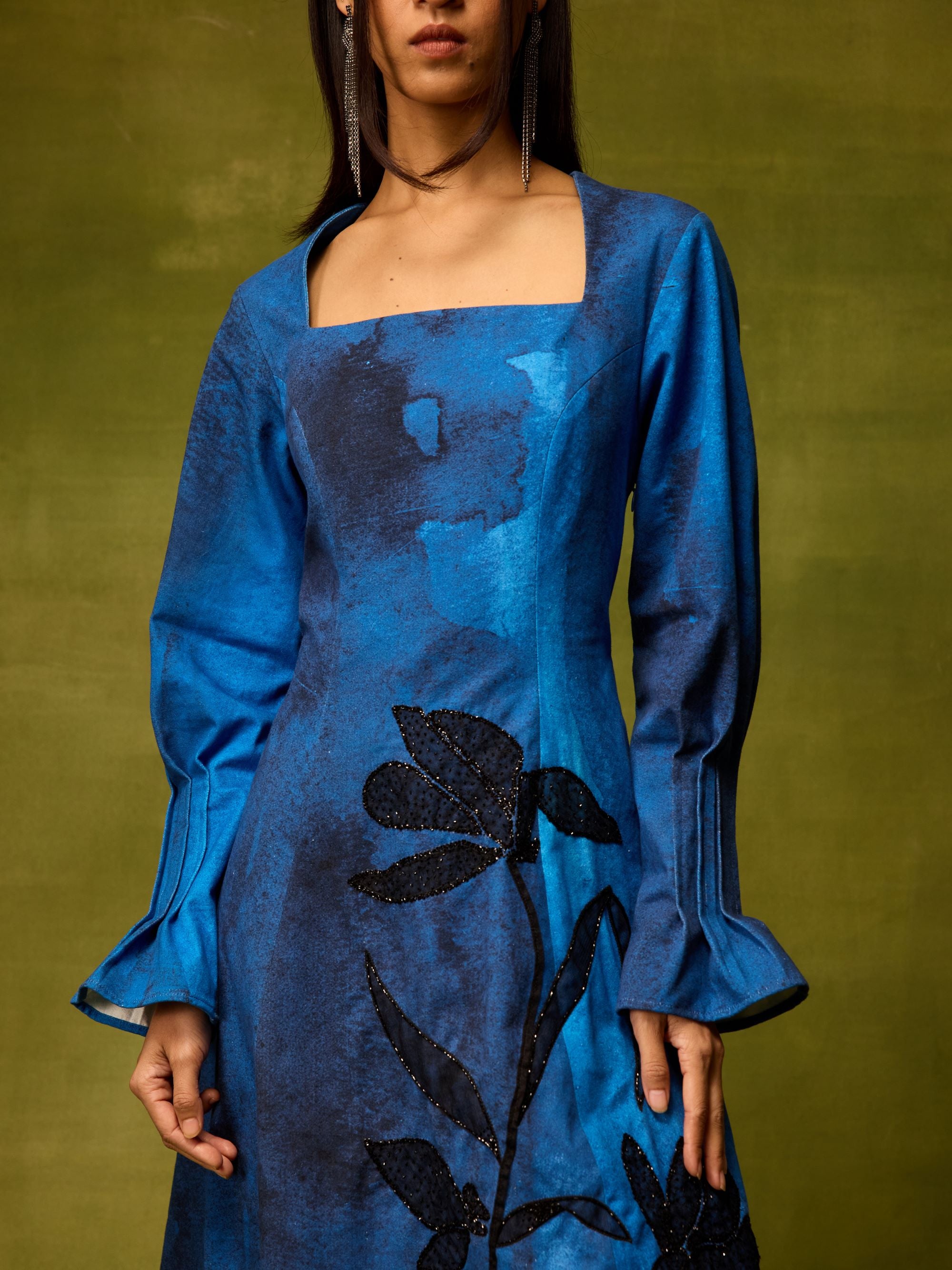 Saphiré Muse Flora Midi Dress