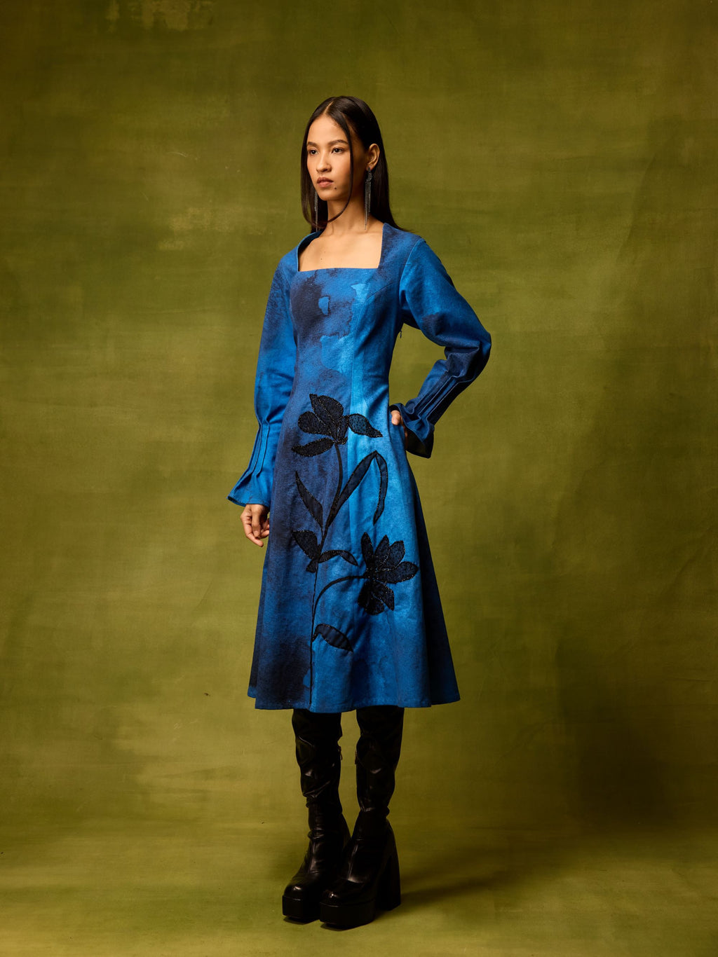 Saphiré Muse Flora Midi Dress