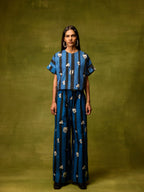 Saphire Bloom Kimono Top