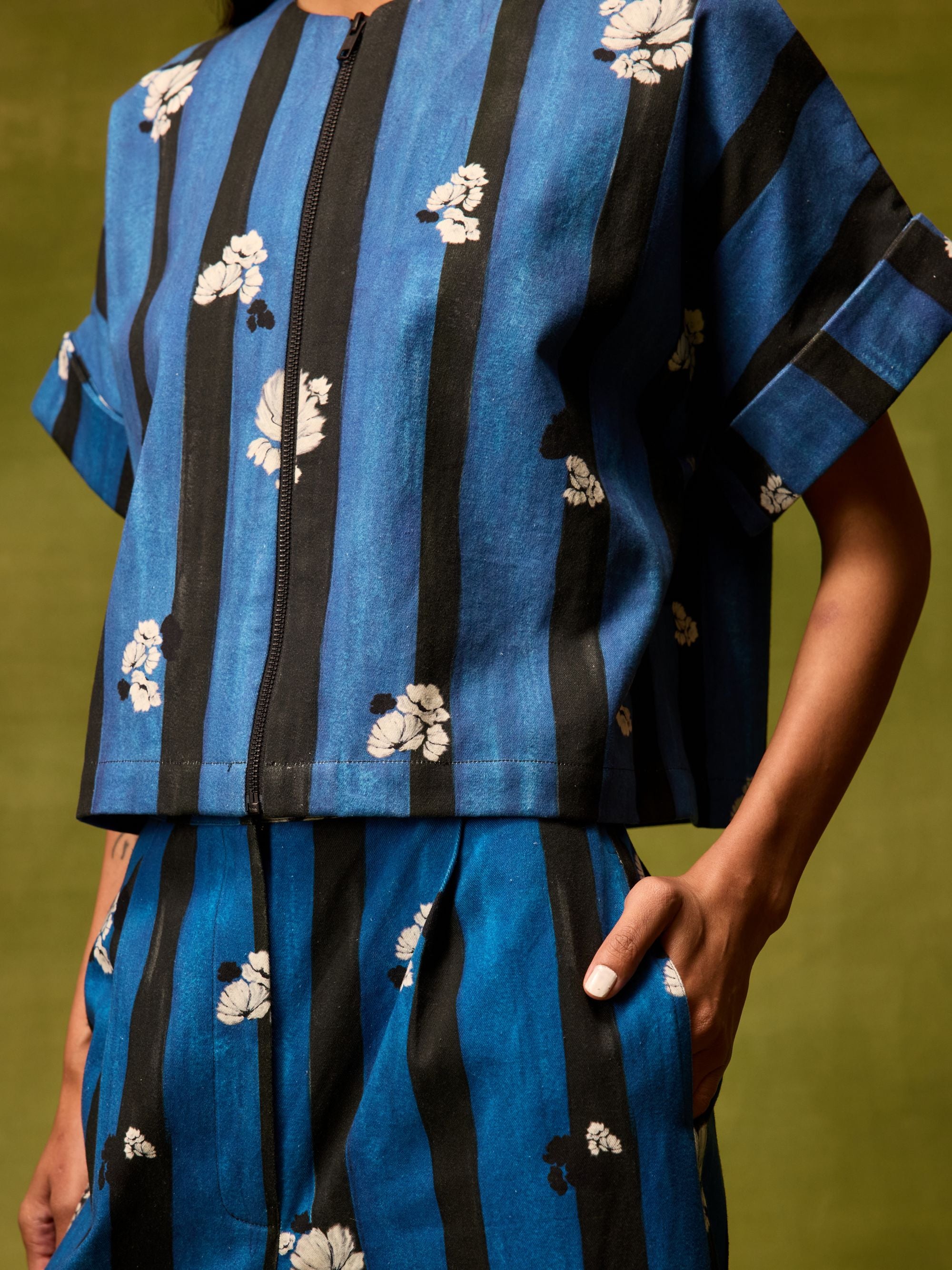 Saphire Bloom Kimono Top