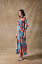 Asilah Stripe Asymmetrical Dress
