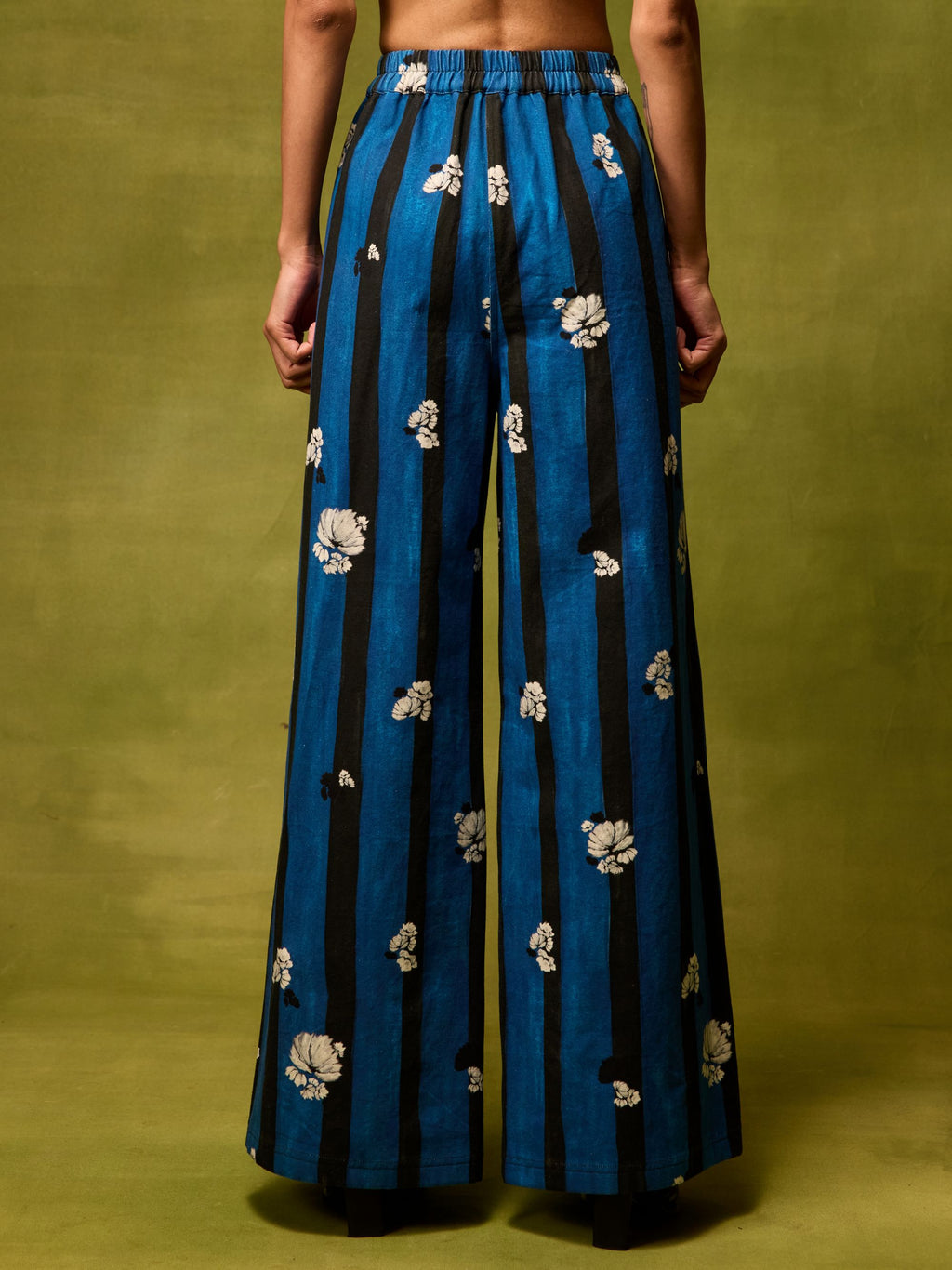 Saphire Bloom Straight Trousers