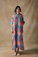 Asilah Stripe Asymmetrical Dress