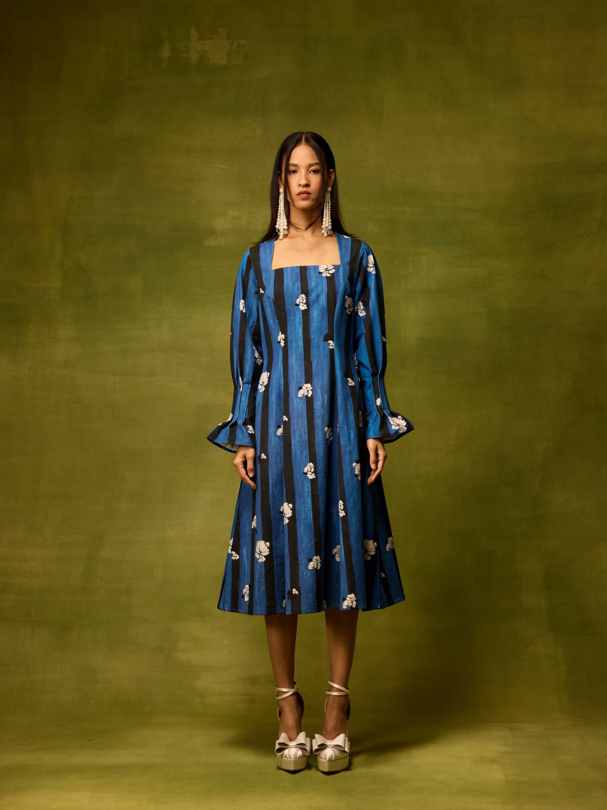 Saphiré Bloom Flora Midi Dress