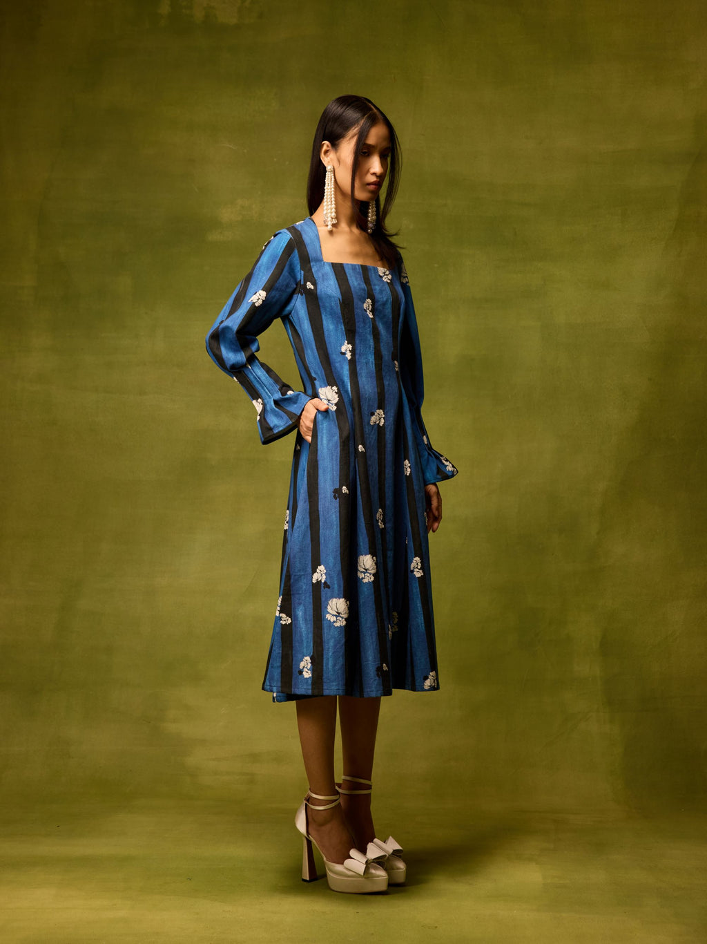 Saphiré Bloom Flora Midi Dress