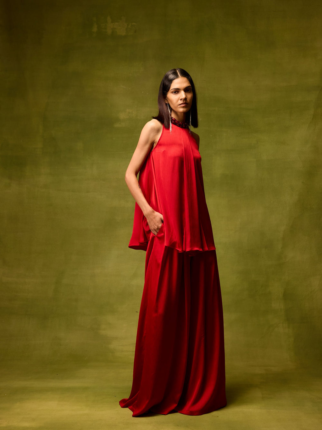 Roselle Glow Halter Top