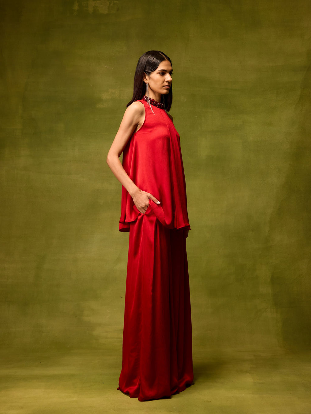 Roselle Glow Halter Top