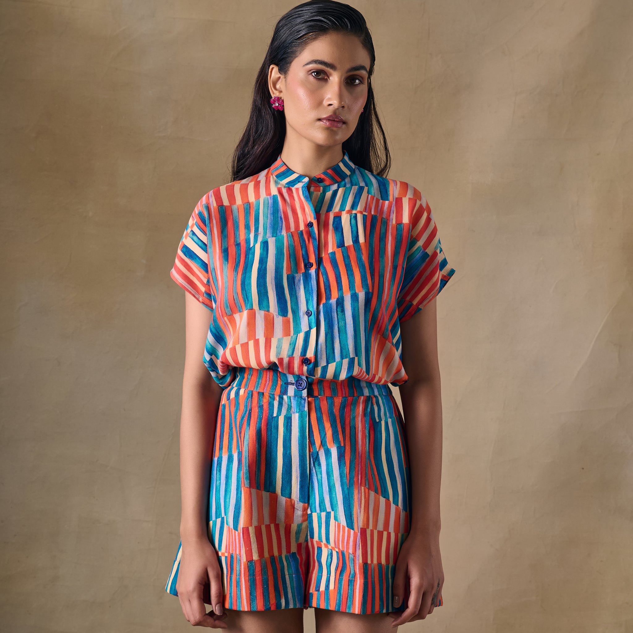 Asilah Stripe Shorts