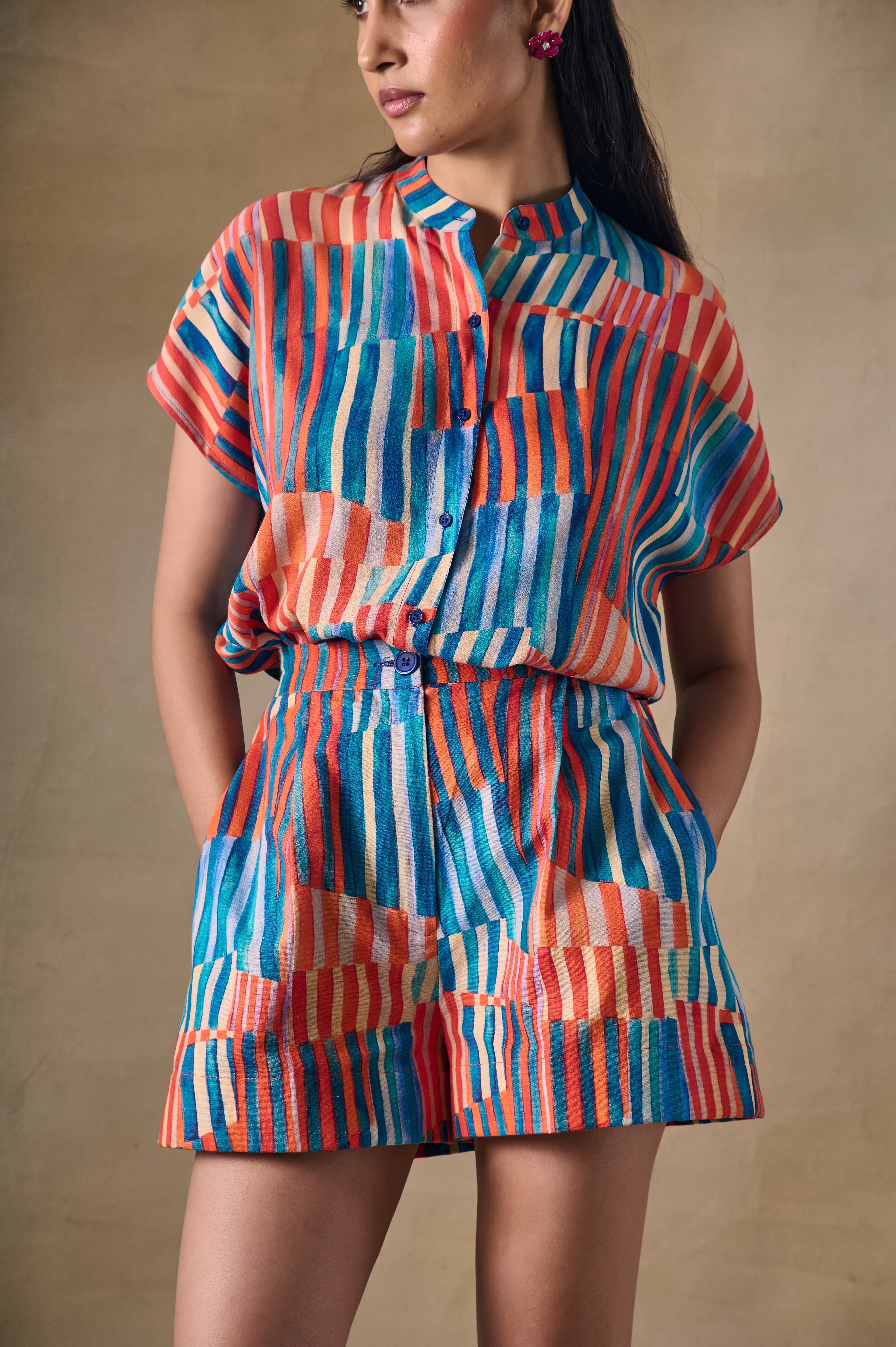 Asilah Stripe Shorts