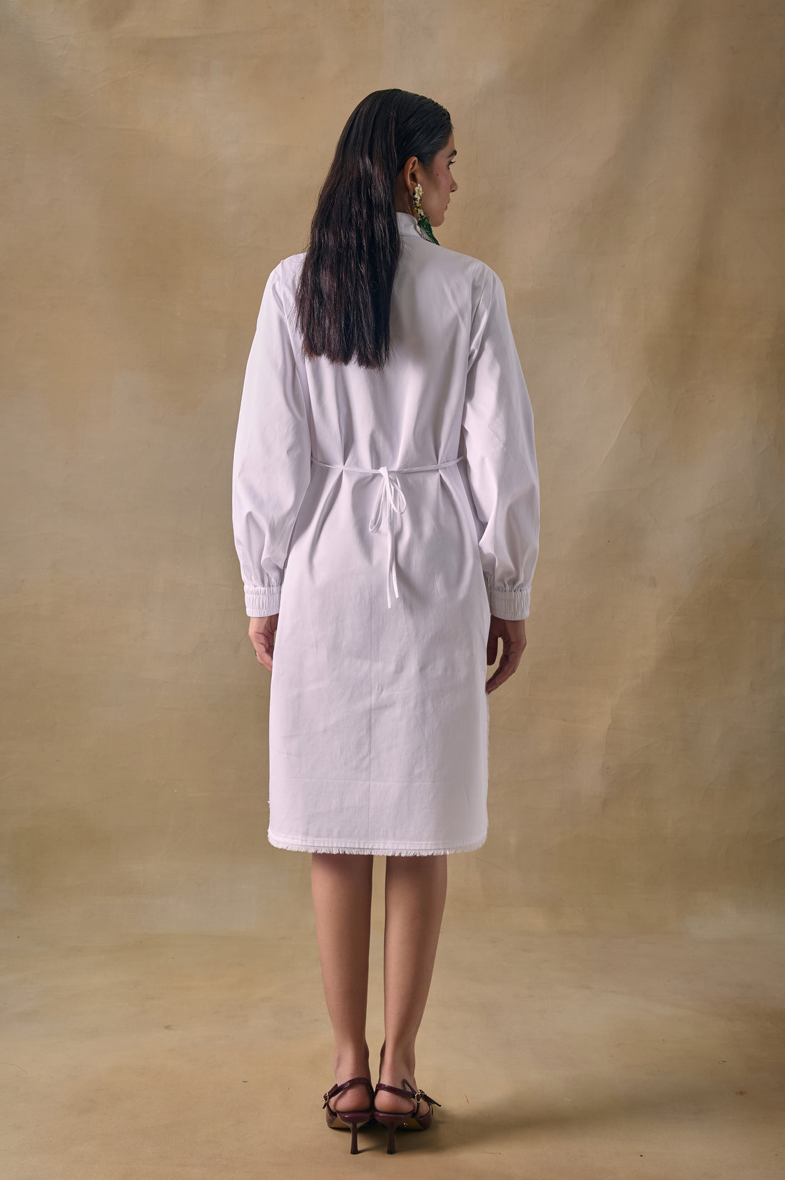 Mirage Palm Shirt Dress