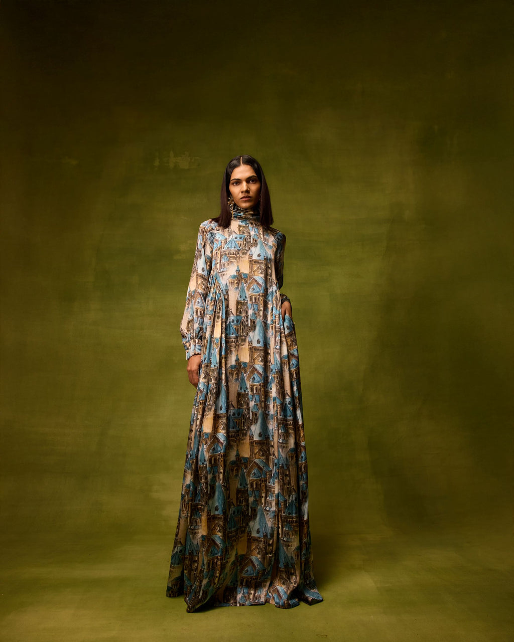 Vienna Cityscape Maxi Dress