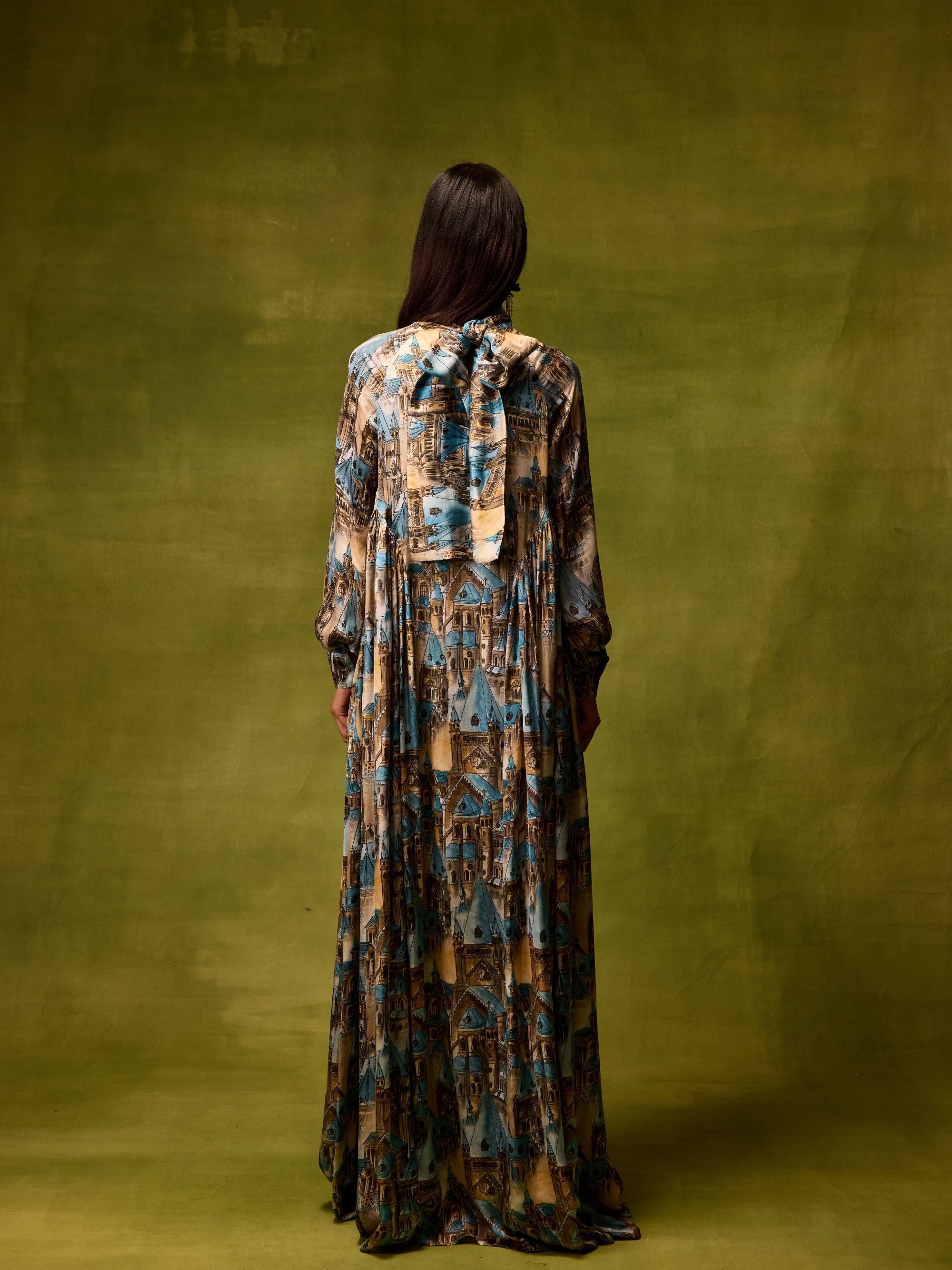 Vienna Cityscape Maxi Dress