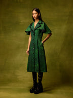 Emerald Muse Cape Dress